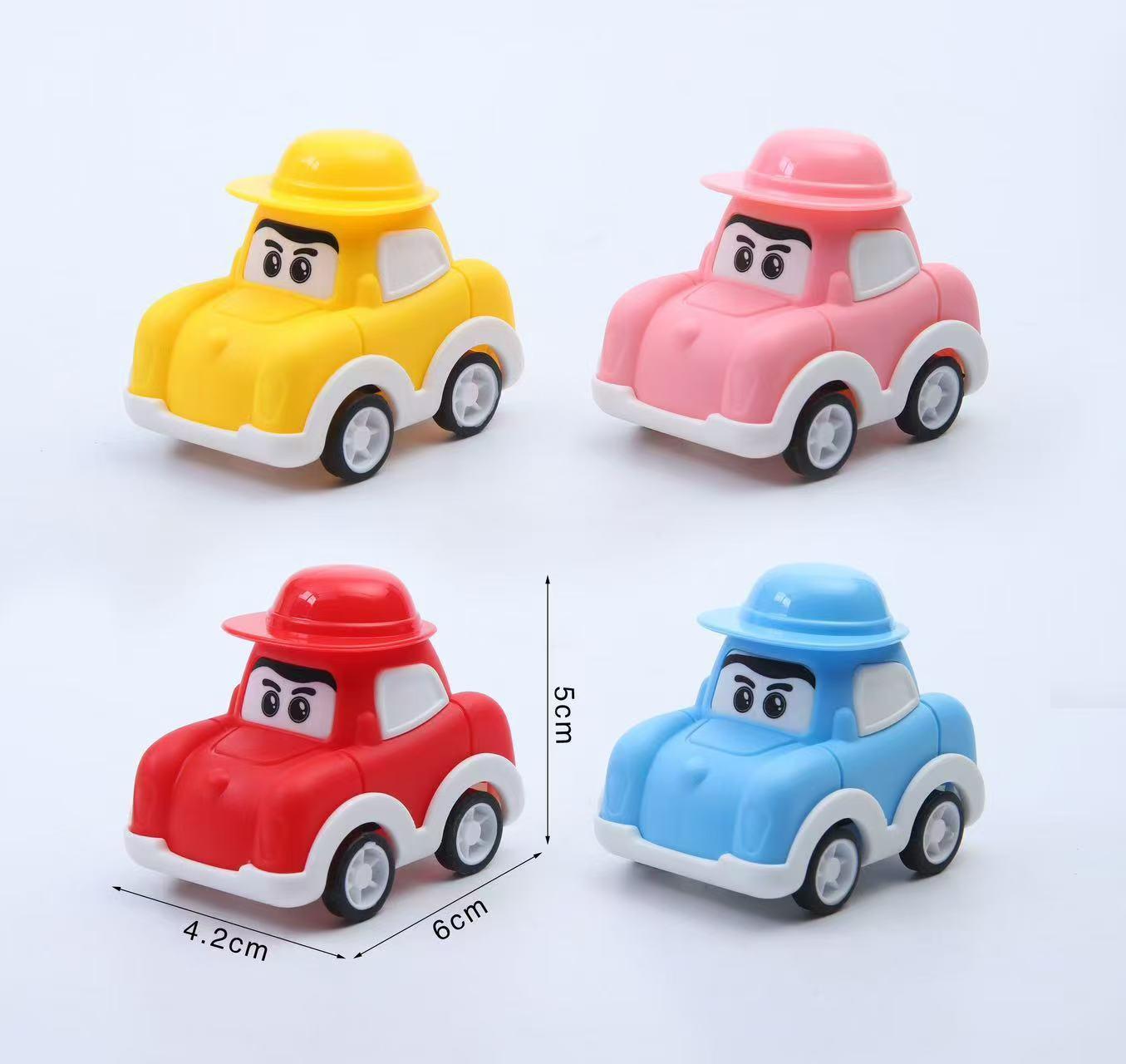 4-color cartoon classic pull-back car - price of 1 piece