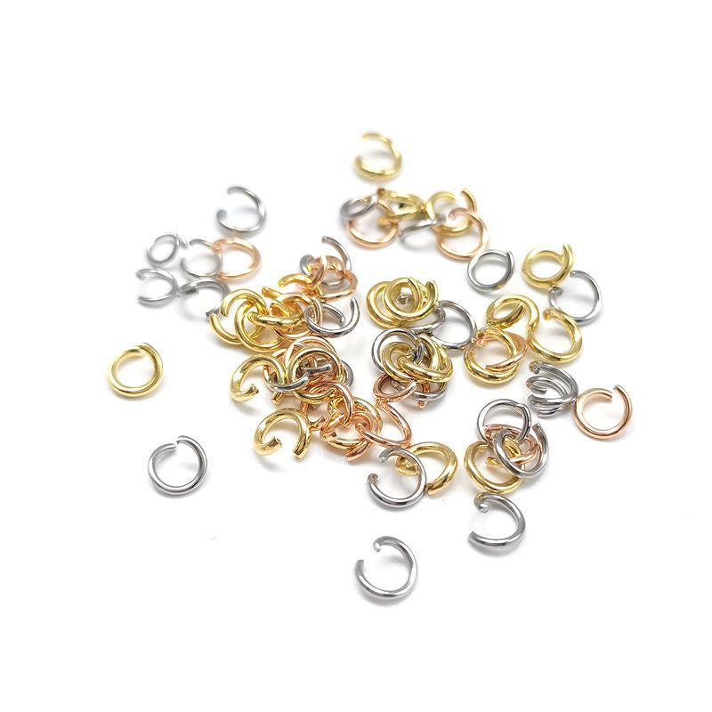 Stainless Steel Open Ring, Misaligned Ring, Bracelet, Necklace Connecting Ring, Toy Key Open Ring, Aperture Jump Ring, Zero Ring - Image 1