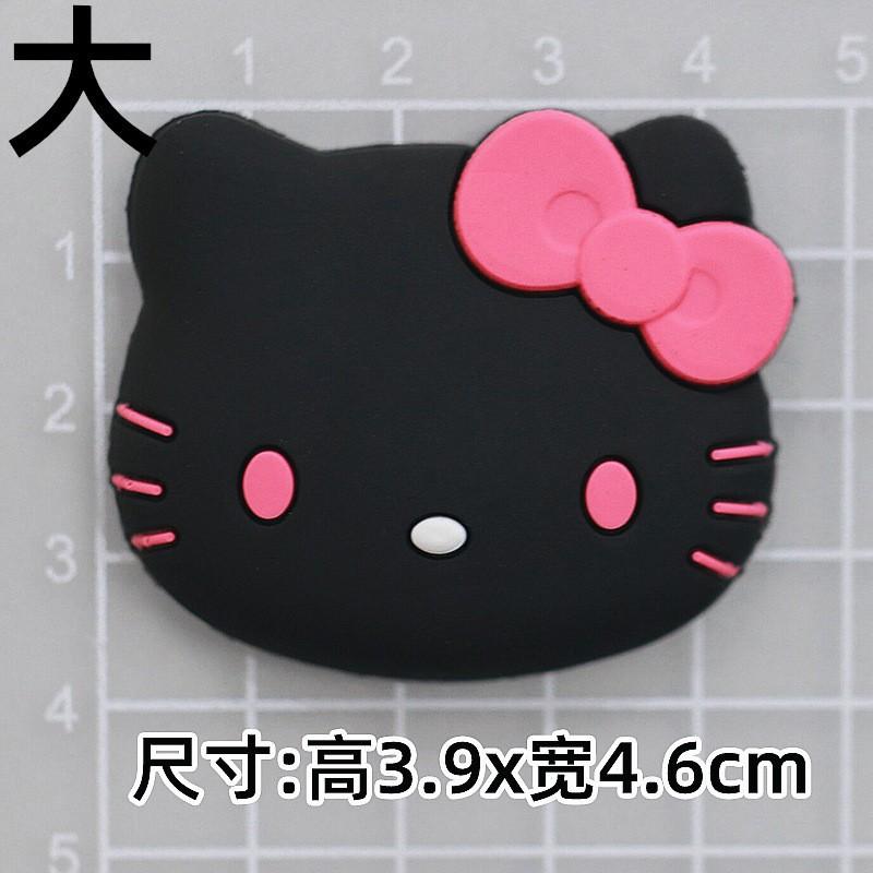 Soft glue: large black rose KT [4*4.5cm]]