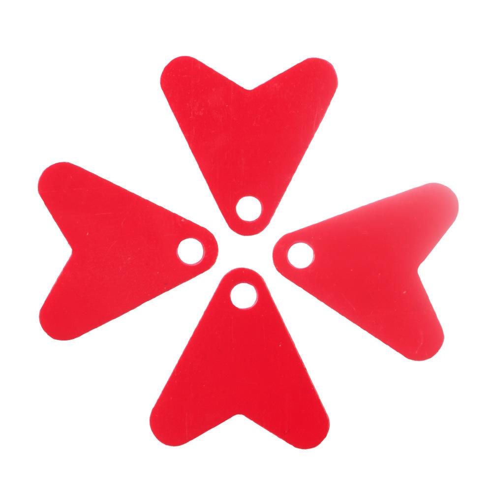 Luya bait accessories small red heart piece plastic fishtail fake bait sequins with sequins increase the temptation to fish thumbnail 5