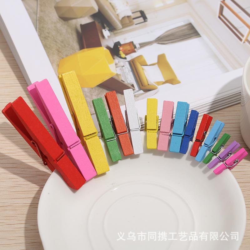 2.5cm ~ 15cm log color wood clip decorative photo clip/small clip