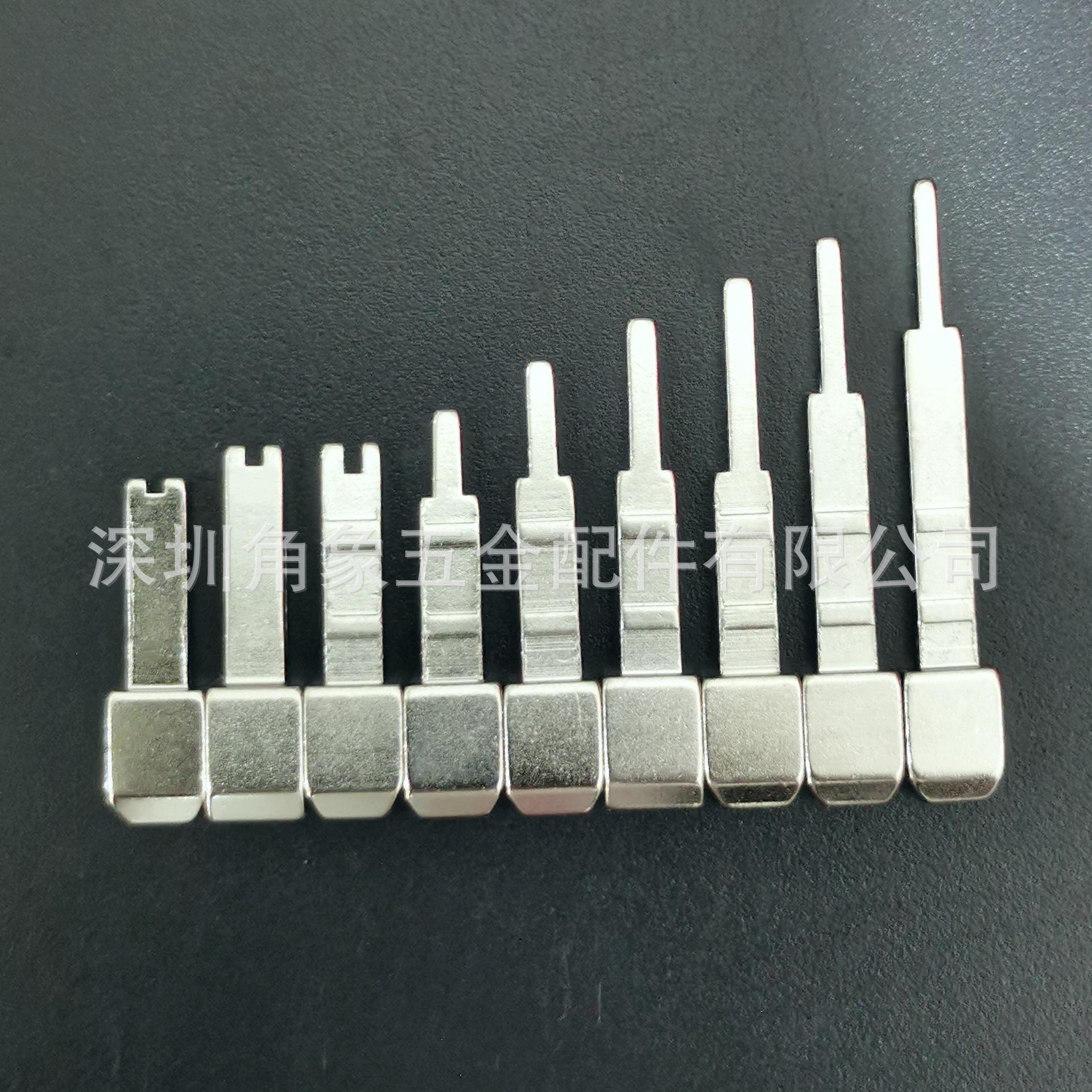 Charger hardware British standard aluminum alloy pin power adapter plug piece nickel plated 24 long 40 pointed tail size foot thumbnail 4