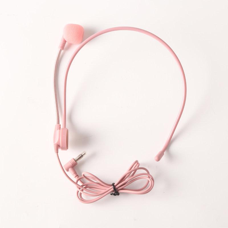 Pink headband microphone props