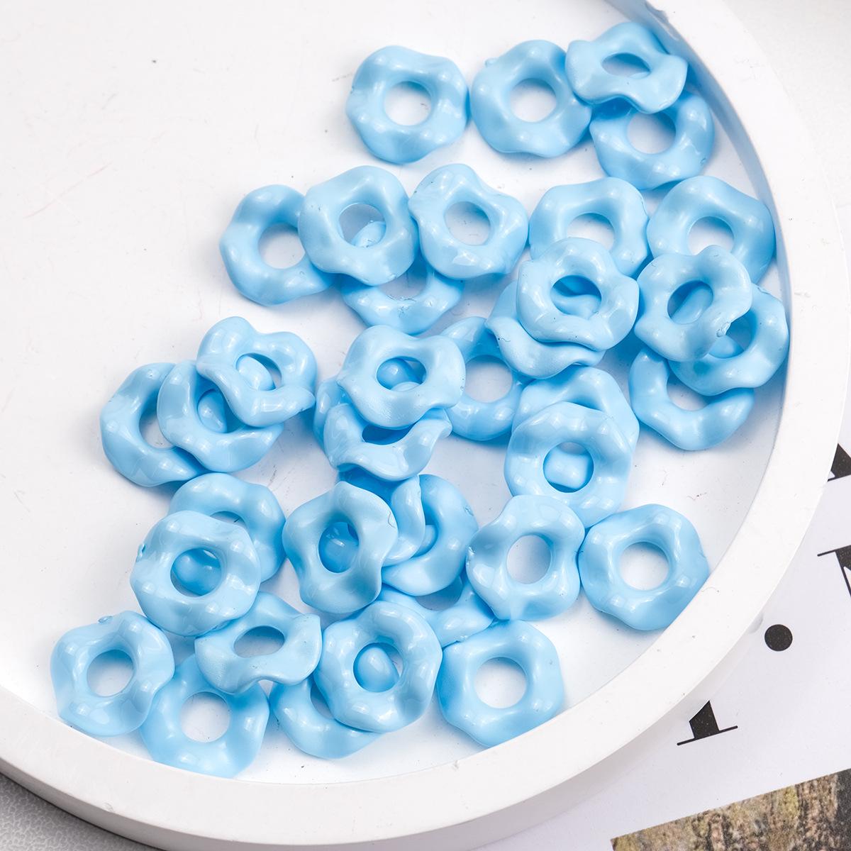 Sky blue / Mini size 7*7mm (aperture 2.5mm)