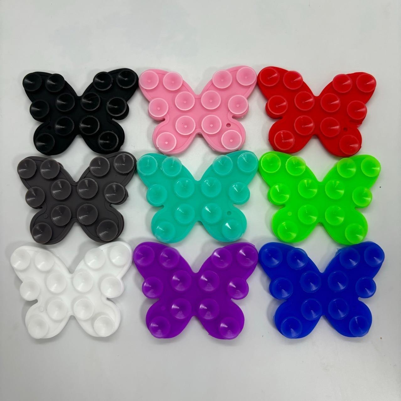 Upgraded Large Suction Multi-Functional Silicone Double-Sided Adhesive Suction Cup Mobile Phone Sticker Butterfly Type 12 Suction Cup Self-Adhesive Hand thumbnail 3