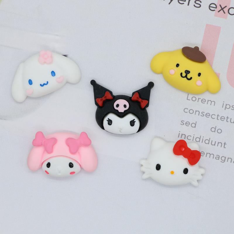 Cartoon Bow Sanrio Kulomi Gui Dog Resin Accessories diy Phone Case Cream Gel Hair Accessories Patch