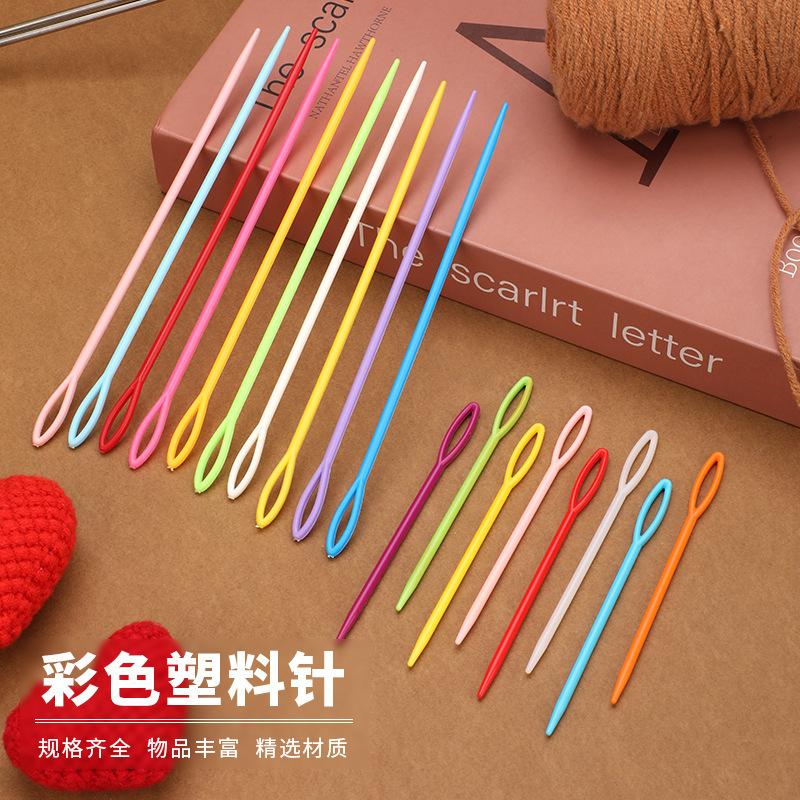 Plastic Needle Colorful Sweater Knitting Tools Sewing Needle Sewing Needle Woolen Needle 5.5/7/9/15cm