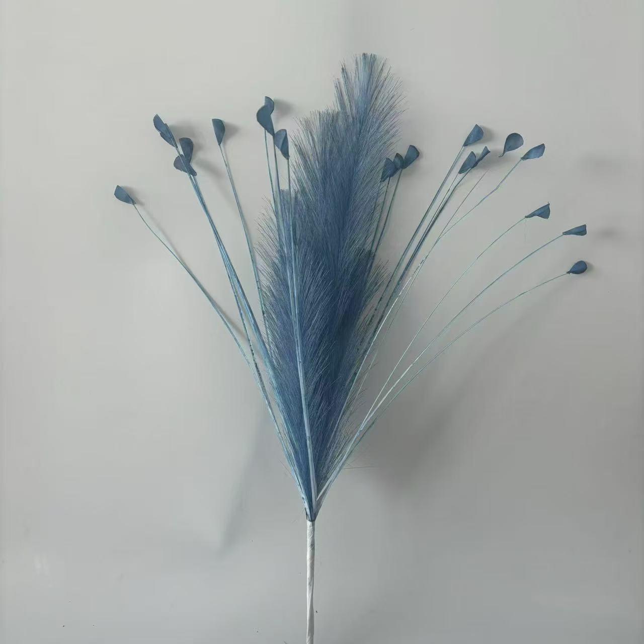 Leaf blue 6 reed grass 20 head peacock grass combination