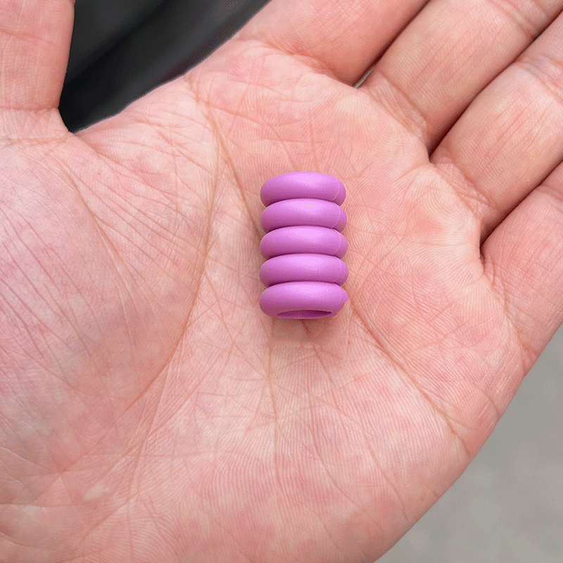 5-section soft ring purple