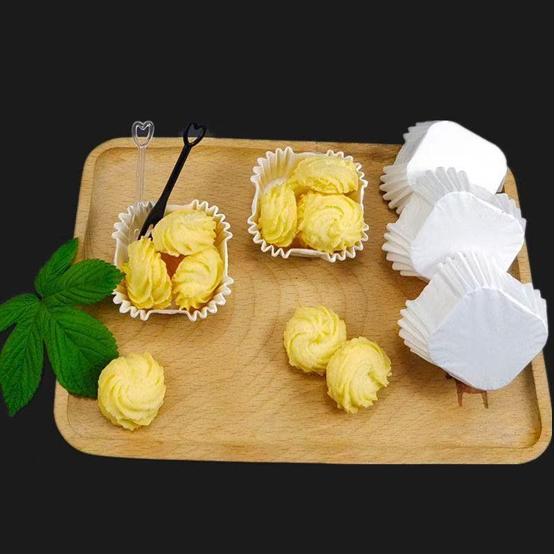 100 square disposable baking paper cups high temperature resistant oil resistant durian crisp paper cake thumbnail 3