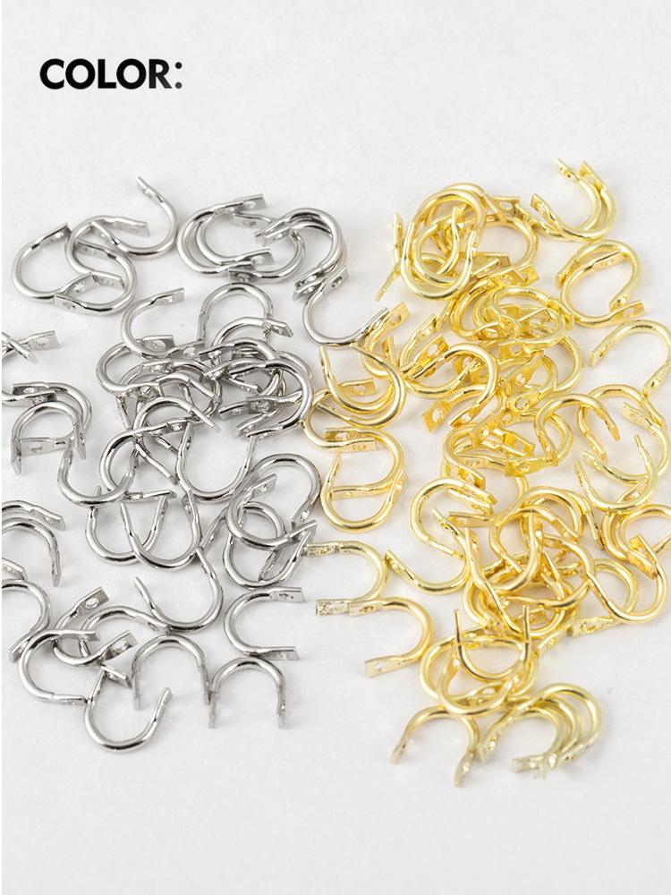 Rotating sequins U-ring bait sequins accessories cow nose ring copper connector fishing gear gadgets U-shaped buckle thumbnail 3