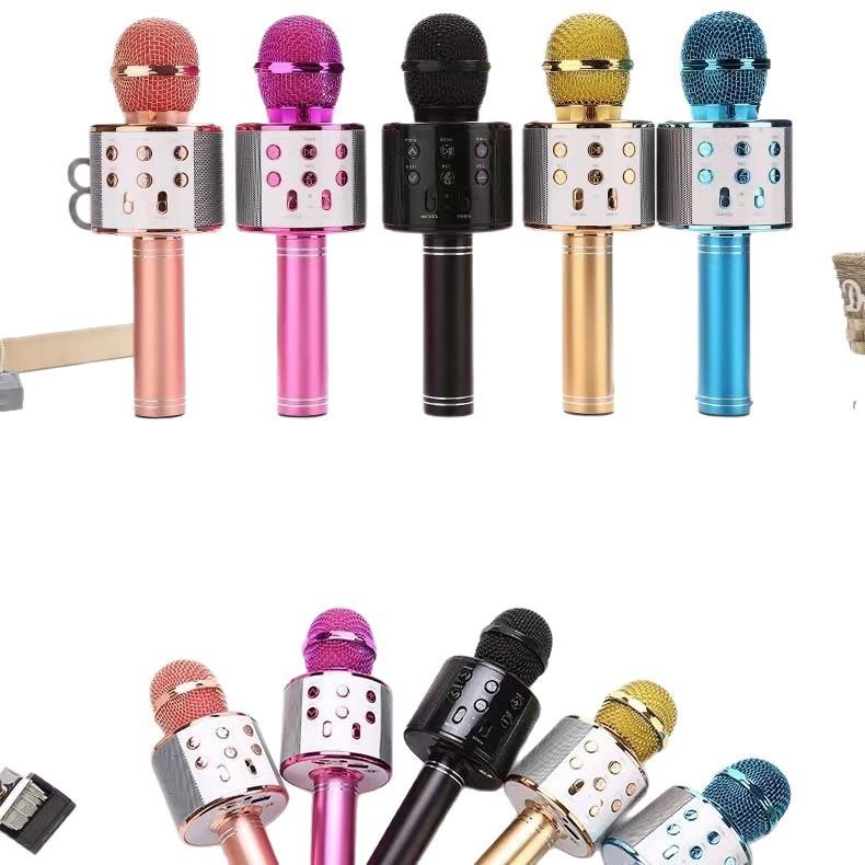 Ws858 Microphone Audio Wireless Microphone Home Universal Karaoke Bluetooth Home Kidsren's All-In-One Microphone Speaker thumbnail 5