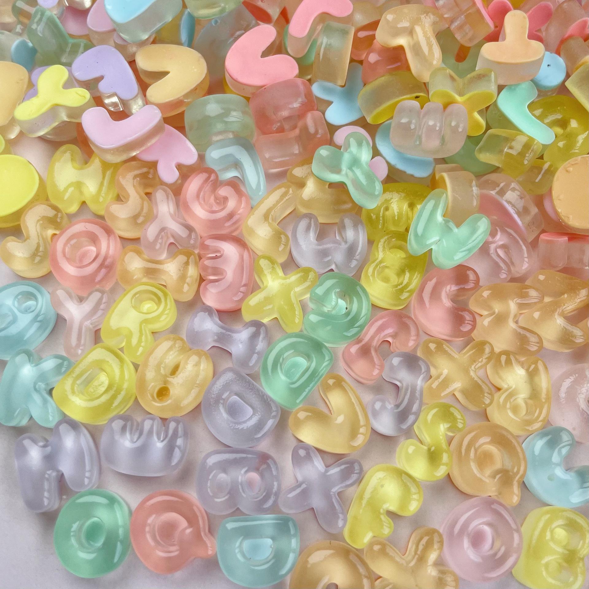 7 * transparent 26 letters random one