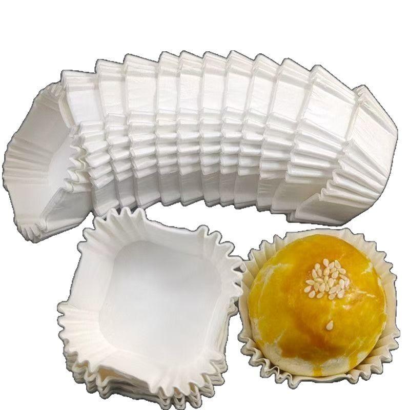 100 square disposable baking paper cups high temperature resistant oil resistant durian crisp paper cake thumbnail 5