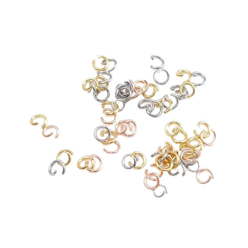 Stainless Steel Open Ring, Misaligned Ring, Bracelet, Necklace Connecting Ring, Toy Key Open Ring, Aperture Jump Ring, Zero Ring thumbnail 5