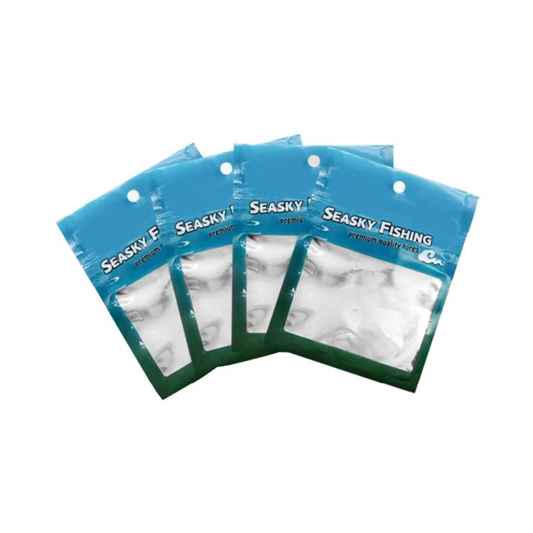 Bait bag packaging bag self-sealing plastic bag blue bag iron plate Soft Bait aluminum foil self-sealing bag fishing gear accessories