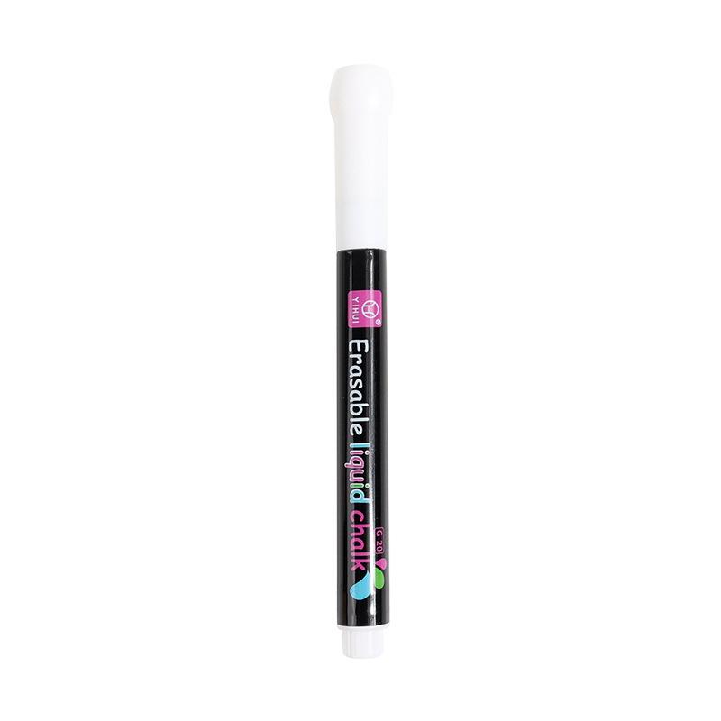 round head / G-20# Erasable Liquid Ink Black Rod Round Head-White