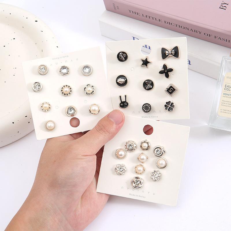 Anti-exposure buckle nail-free detachable clothes sweater shirt cardigan decorative hidden buckle invisible seamless small brooch pin thumbnail 4