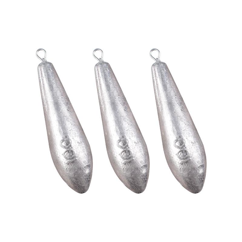 Willow Leaf Lead Pendant Fishing Gear Small Accessories with Ring String Hook Lead Lump Willow Leaf Fishing Pendant Water Drop Lead Pendant Full Gram Willow Leaf-Shaped Lead Pendant thumbnail 5