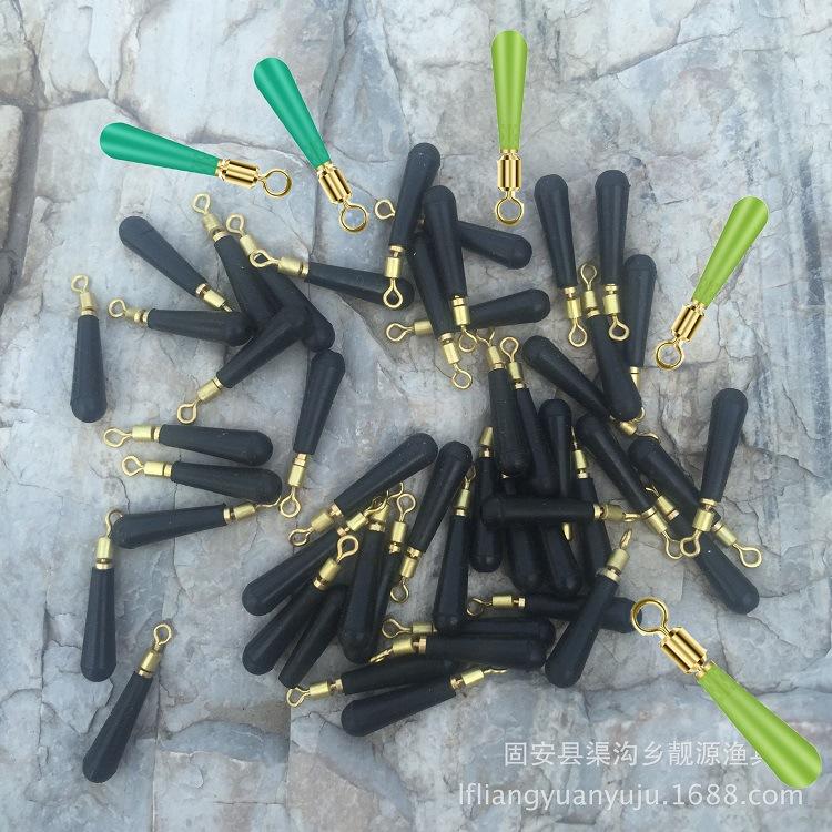 Wholesale copper head float seat rotating float seat copper head color silicone float seat plug float seat fishing accessories
