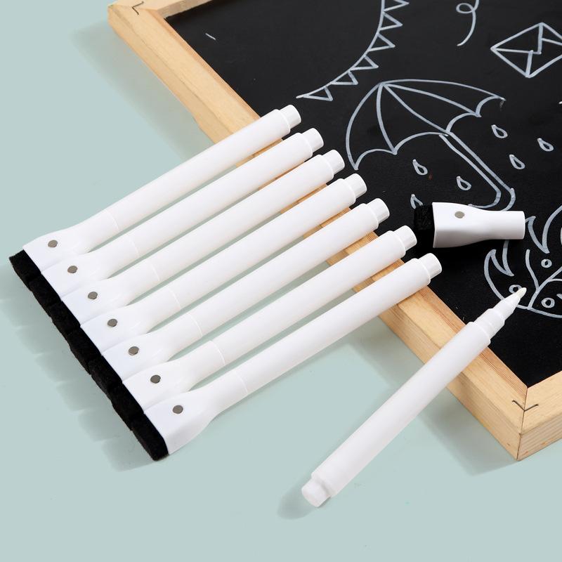 round head / G-20# Erasable Liquid Ink Black Water with Magnetic Belt Brush White Rod-White