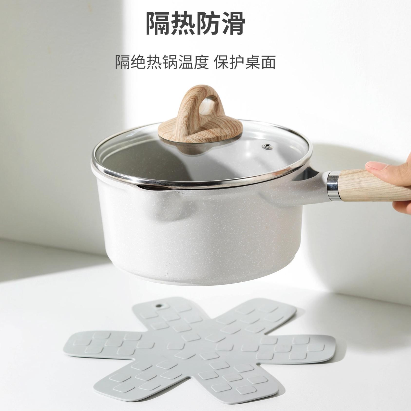 硅胶隔热垫跨境批发多功能不粘锅叠加收纳专用隔离神器锅底保护垫 thumbnail 4