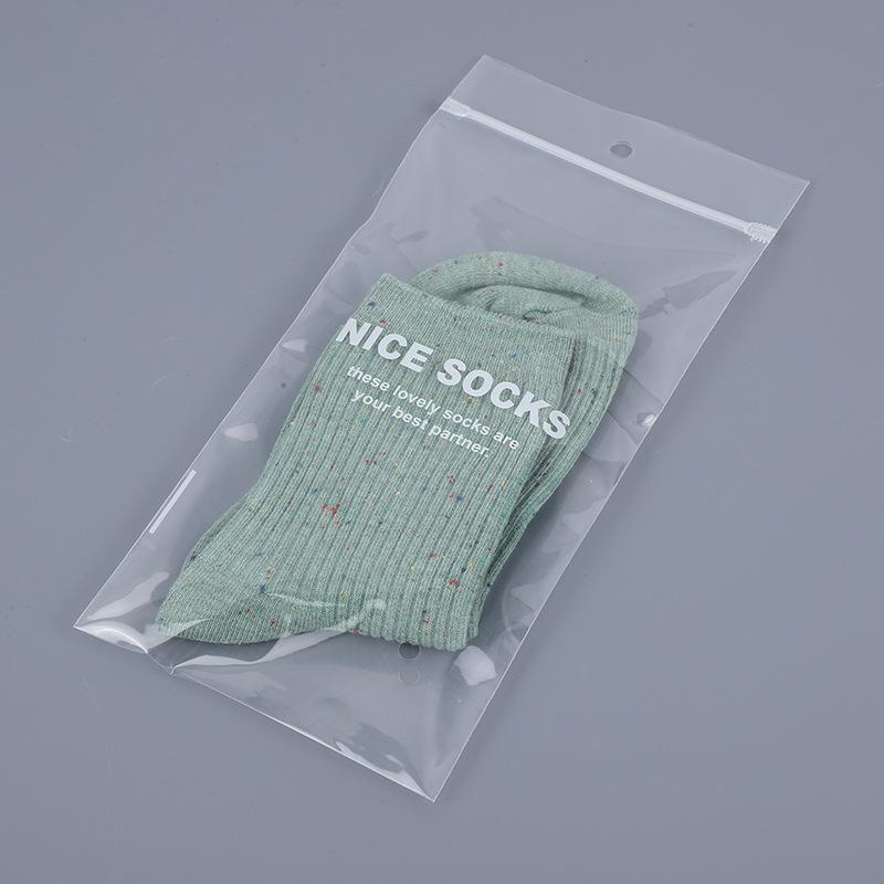 Factory Custom LOGO Size PE Transparent Bone Zipper Bag Silk Scarf Underwear Mobile Phone Case Slim Zipper Bag thumbnail 2