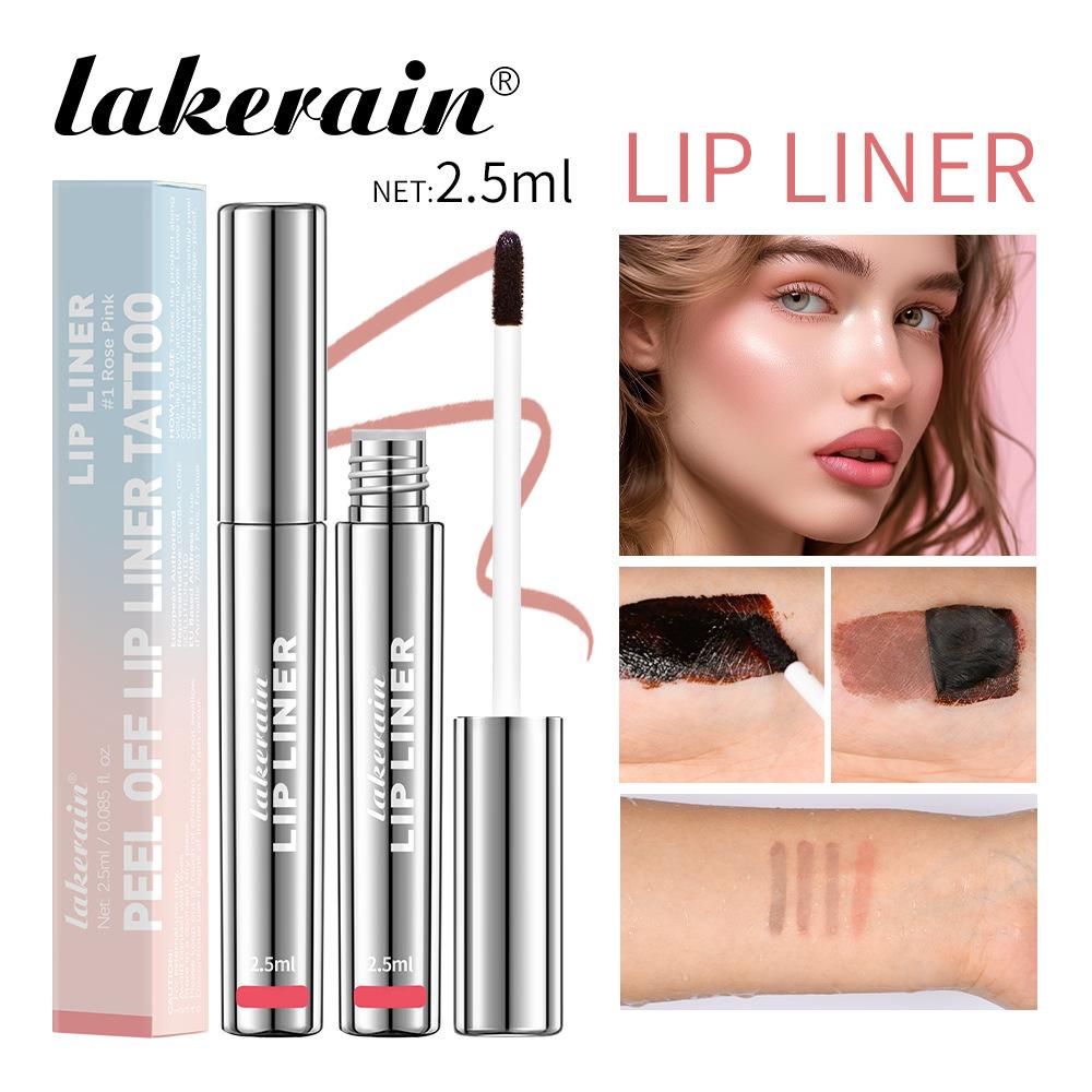 Cross-Border Lakerain Peel-Off Lip Liner Matte Finish Non-Fading Non-Stick Cup Lip Liner Liquid Lip Liner