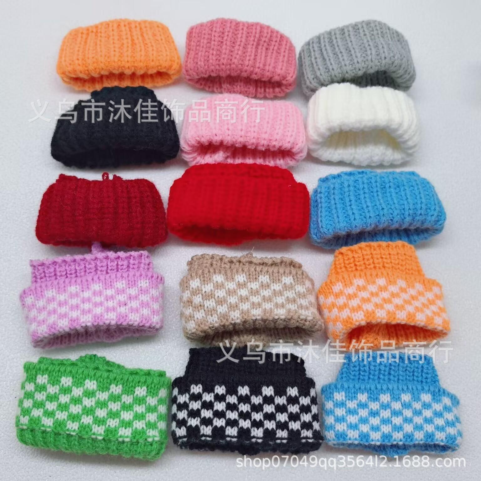(Hat only) One or two generation keychain 17cm Labubu hat clothes pendant cloth cloth hat thumbnail 5