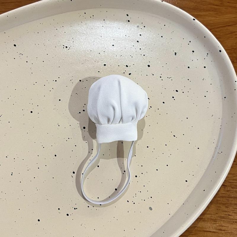 White chef hat (elastic cord)