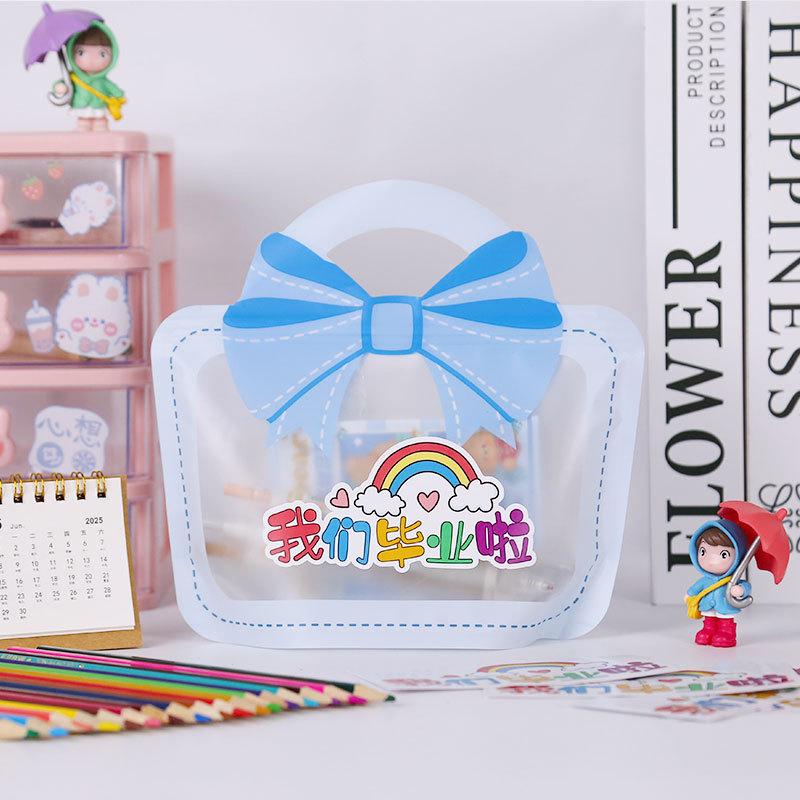 Blue bow [we are graduating]; mopp+pet+pe; 19*20+6cm