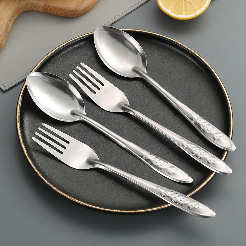 Factory wholesale stainless steel watermelon Spoon restaurant restaurant canteen dinner spoon household spoon spoon rose spoon