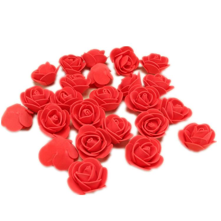 Simulated Rose Head 3.5 Fake Flower Head Pe Foam Flower Head Rose Flower Artificial Flower Rose Bear Immortal Flower thumbnail 5