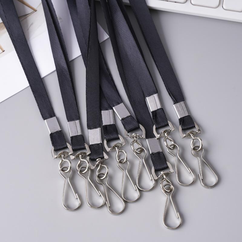 1.0cm Brand Lanyard Certificate Lanyard Chest Card Lanyard Metal Hook Lanyard Work Card Work Card Lanyard