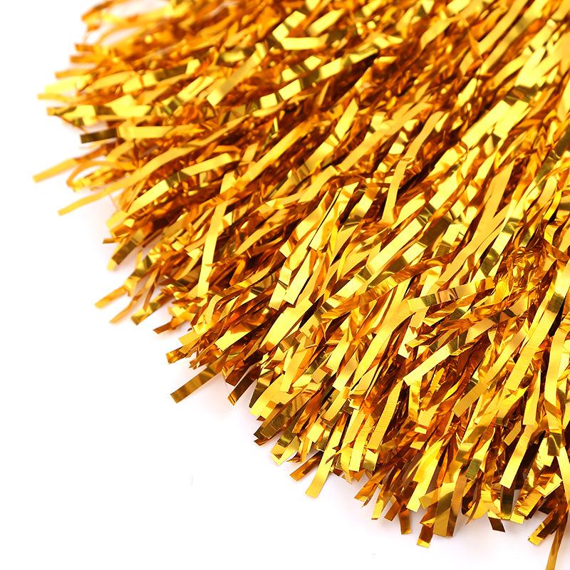 Cross-Border Sports Event Pom-Poms, 20g Small Handle Cheerleading Atmosphere Props, Handheld Props for Fitness Square Dance, Colorful Balls thumbnail 3