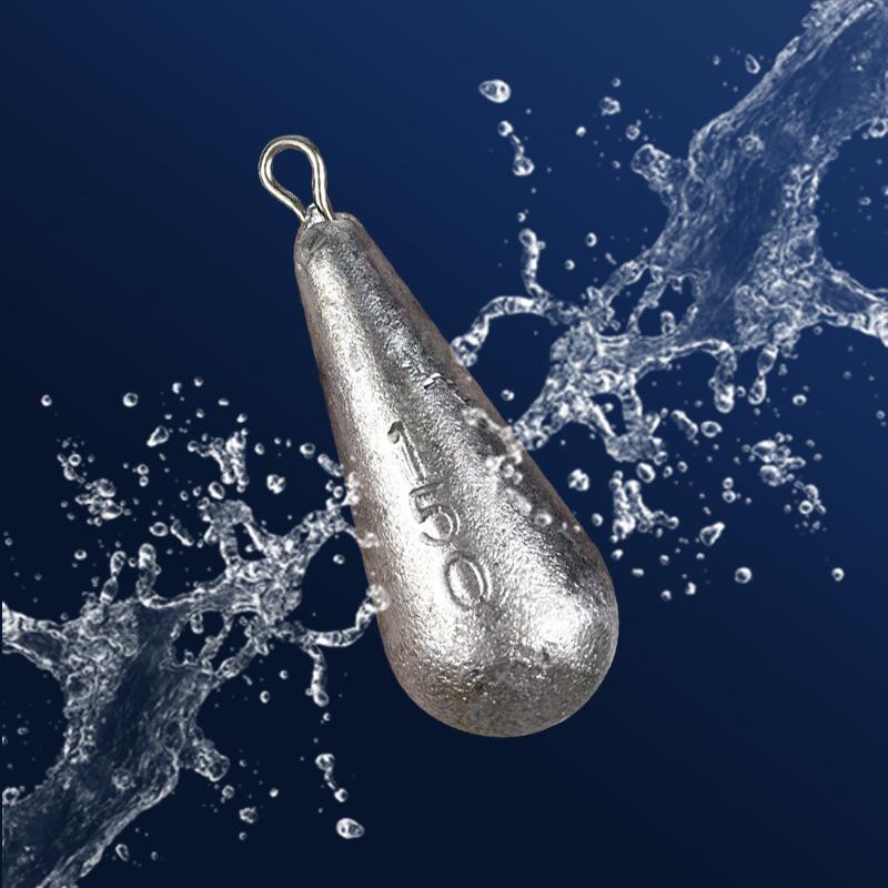 Fishing gear lead pendant water drop with ring lead pendant lead weight string hook foot gram lead pendant fishing lead pendant fishing gear accessories water drop lead pendant thumbnail 2