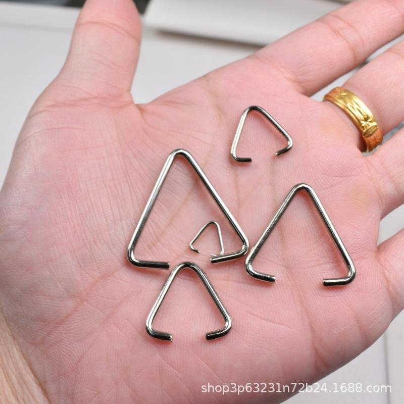 Stainless Steel Triangle Tag Buckle Connection Buckle DIY Accessories Single Ring Open Ring Triangle Buckle Open Hanging Buckle thumbnail 4