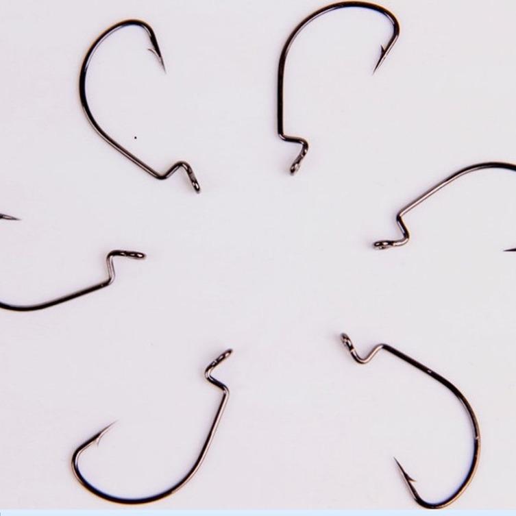 Lure Worm Hook Soft Worm Hook Texas Rig Crank Hook Fishing Accessories Weihai Fishing Gear Wholesale Fishing Line thumbnail 2