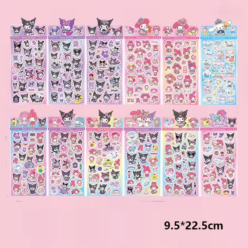 Laser sticker sheet (25*9cm) / Sanrio (dn)