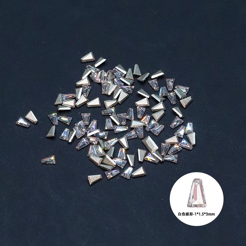 White trapezoid 1*2*3mm [single]