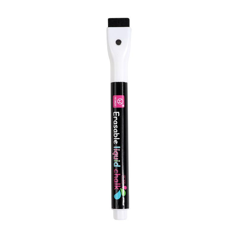 round head / G-20# Erasable Liquid Ink Black Rod with Magnetic Belt Brush-White