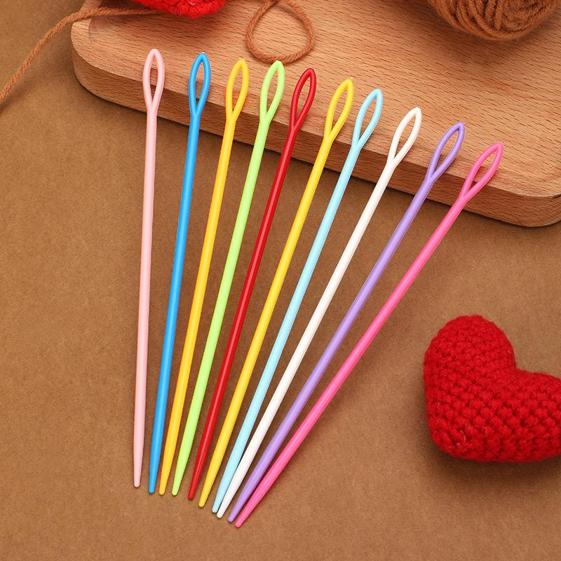 Plastic Needle Colorful Sweater Knitting Tools Sewing Needle Sewing Needle Woolen Needle 5.5/7/9/15cm thumbnail 4