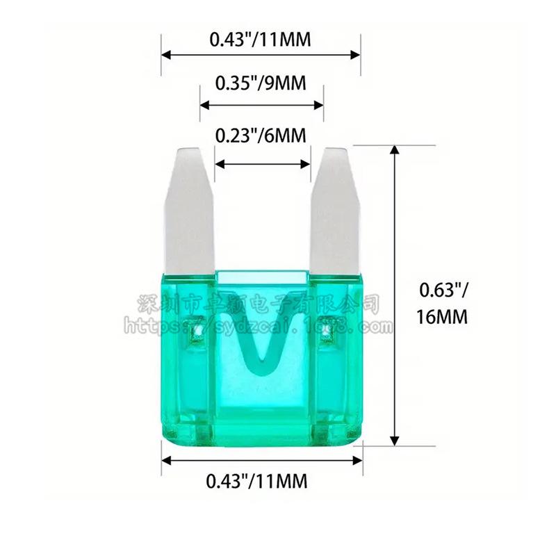 Small Car Fuse Insert Car Motorcycle Fuse Car Fuse 1A/2A/3A/5A-40A thumbnail 2