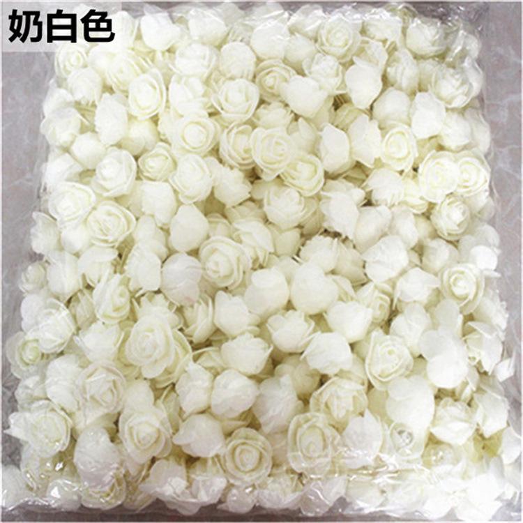 Milky White / Diameter 3.5cm, 500 flowers per pack