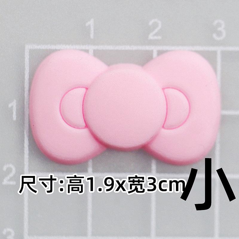Soft glue: pink small bow [1.9*3cm]