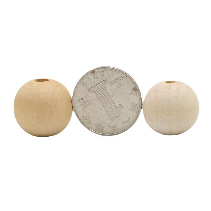 Wholesale In-Stock Wooden Beads 8-50mm, Lotus Wood and Paulownia Wood Round Beads, Direct Sale from Manufacturer, Loose Beads, Beading Accessories, Handmade Wooden thumbnail 5