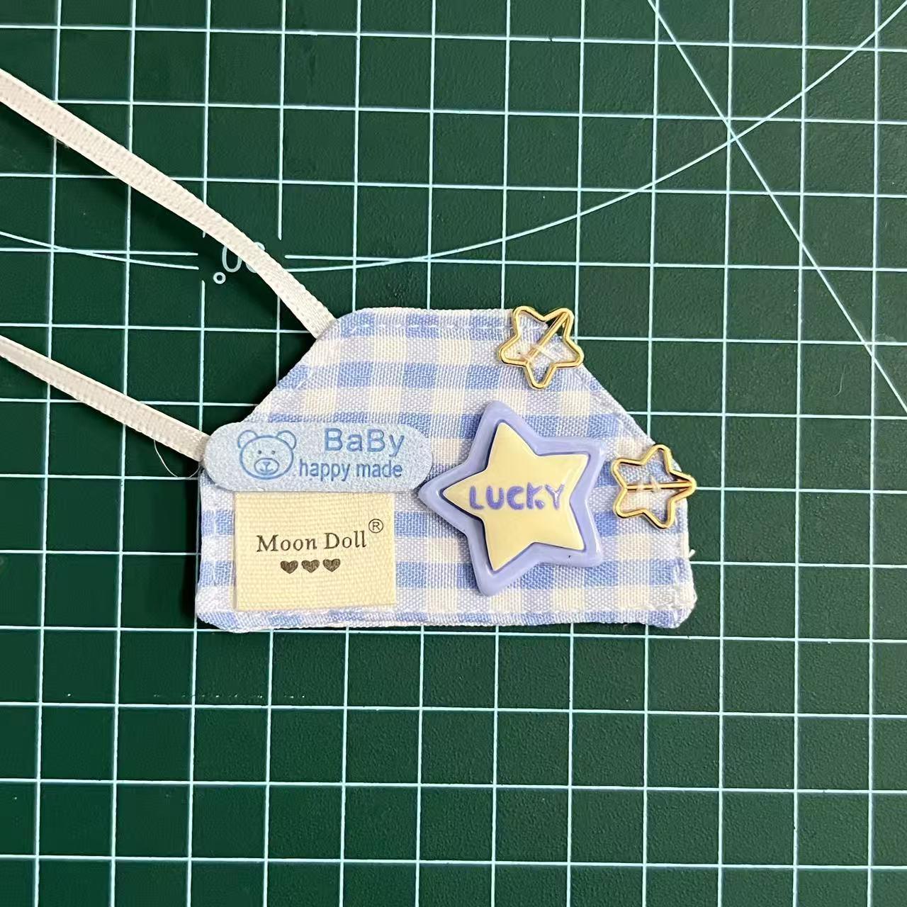 New 10cm Doll Clothes Apron Kt Cotton Doll Clothes Replacement Outfit Five-Pointed Star Plush Doll Batch