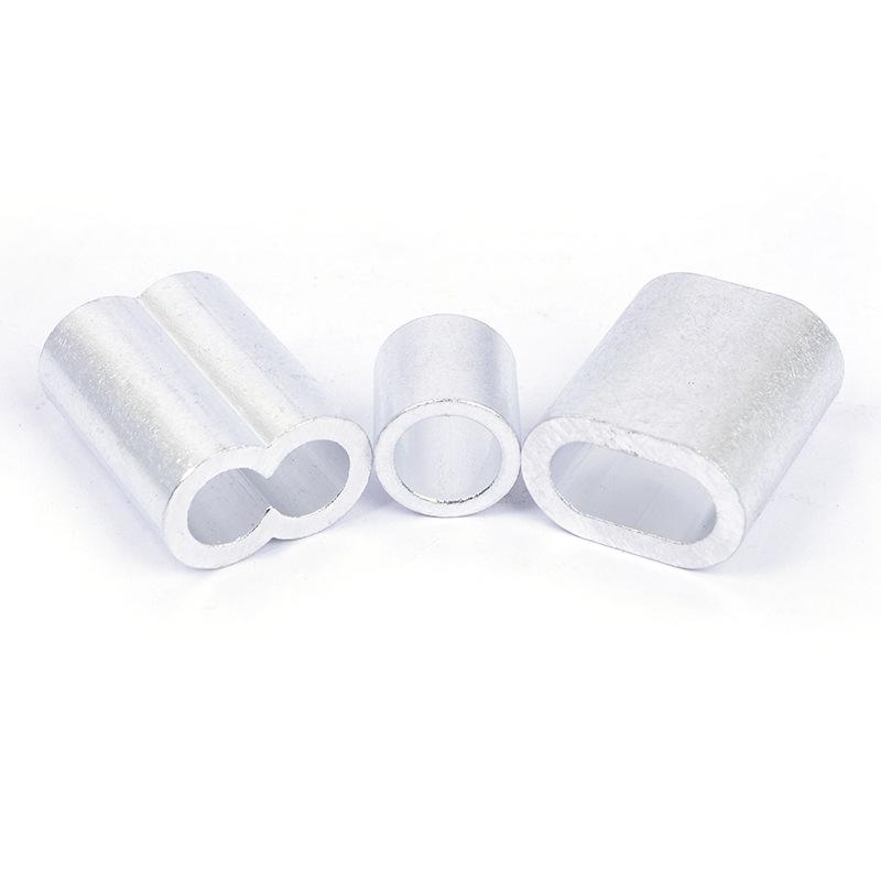 Wire Rope Aluminum Sleeve 8-Hole Oval Aluminum Card Aluminum Buckle Aluminum Chuck Aluminum Rolled Head Wire Rope Chuck 0.5-12mm thumbnail 5