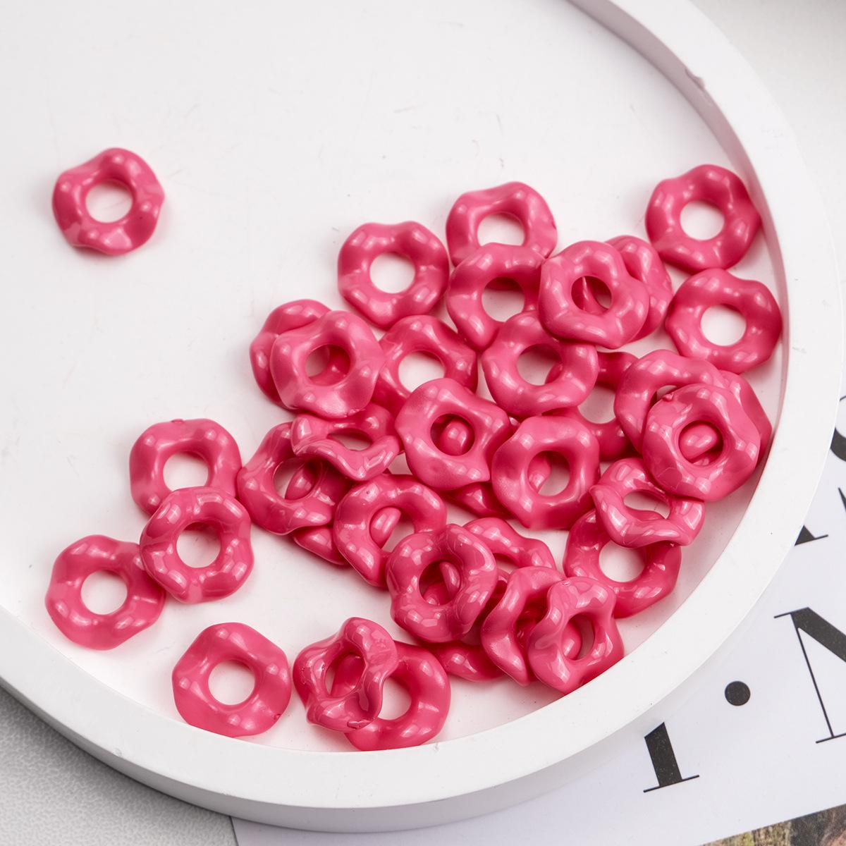 Deep rose / Mini size 7*7mm (aperture 2.5mm)