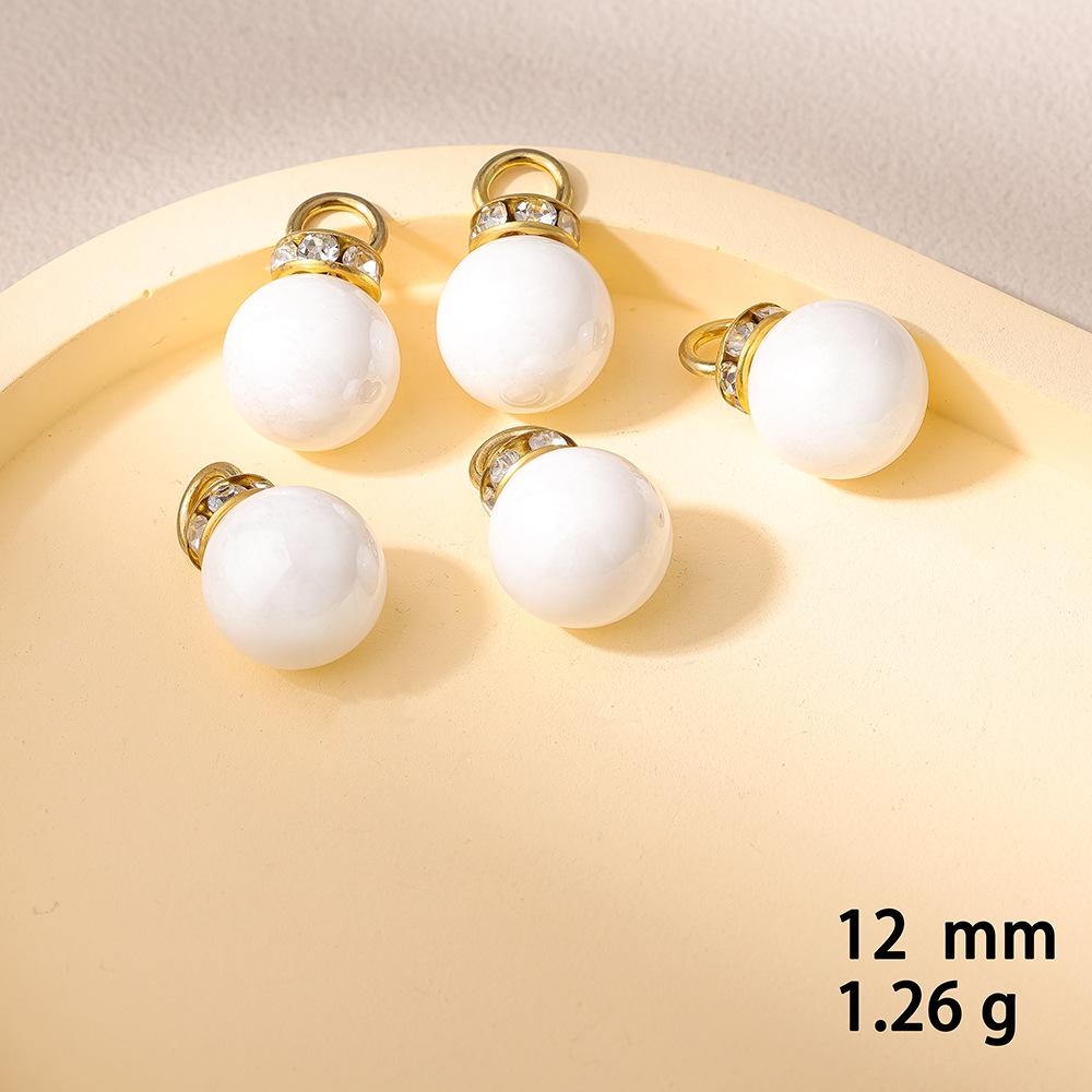 Ceramic white gold ring / 8mm